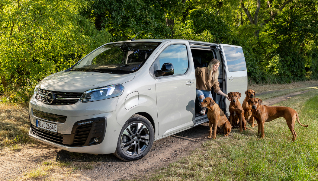 De Opel Zafira-e is ideaal voor dierenvriend